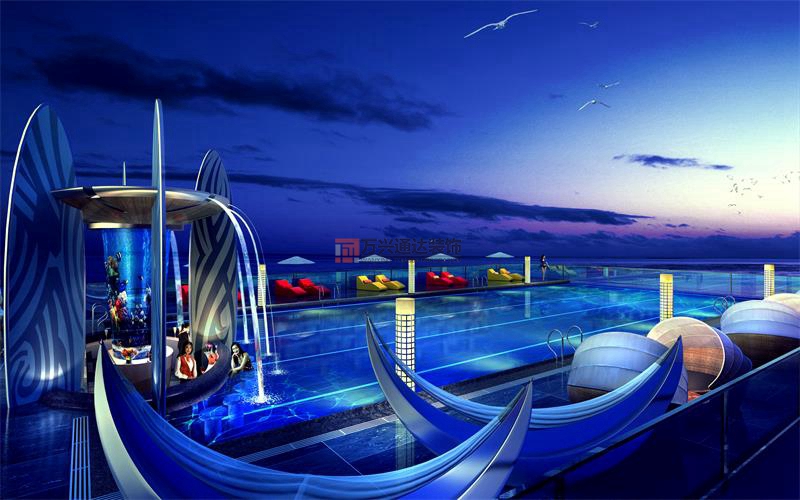 北京萬(wàn)興通達(dá)辦公裝修項(xiàng)目-鴻洲游艇國(guó)際酒店裝修案例效果圖