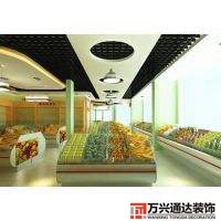 上海水果店裝修開放式水果店裝修