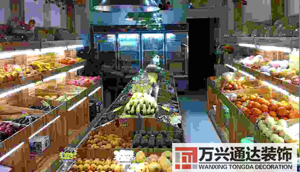 國外水果店裝修風格水果店裝修效果圖 經濟實惠